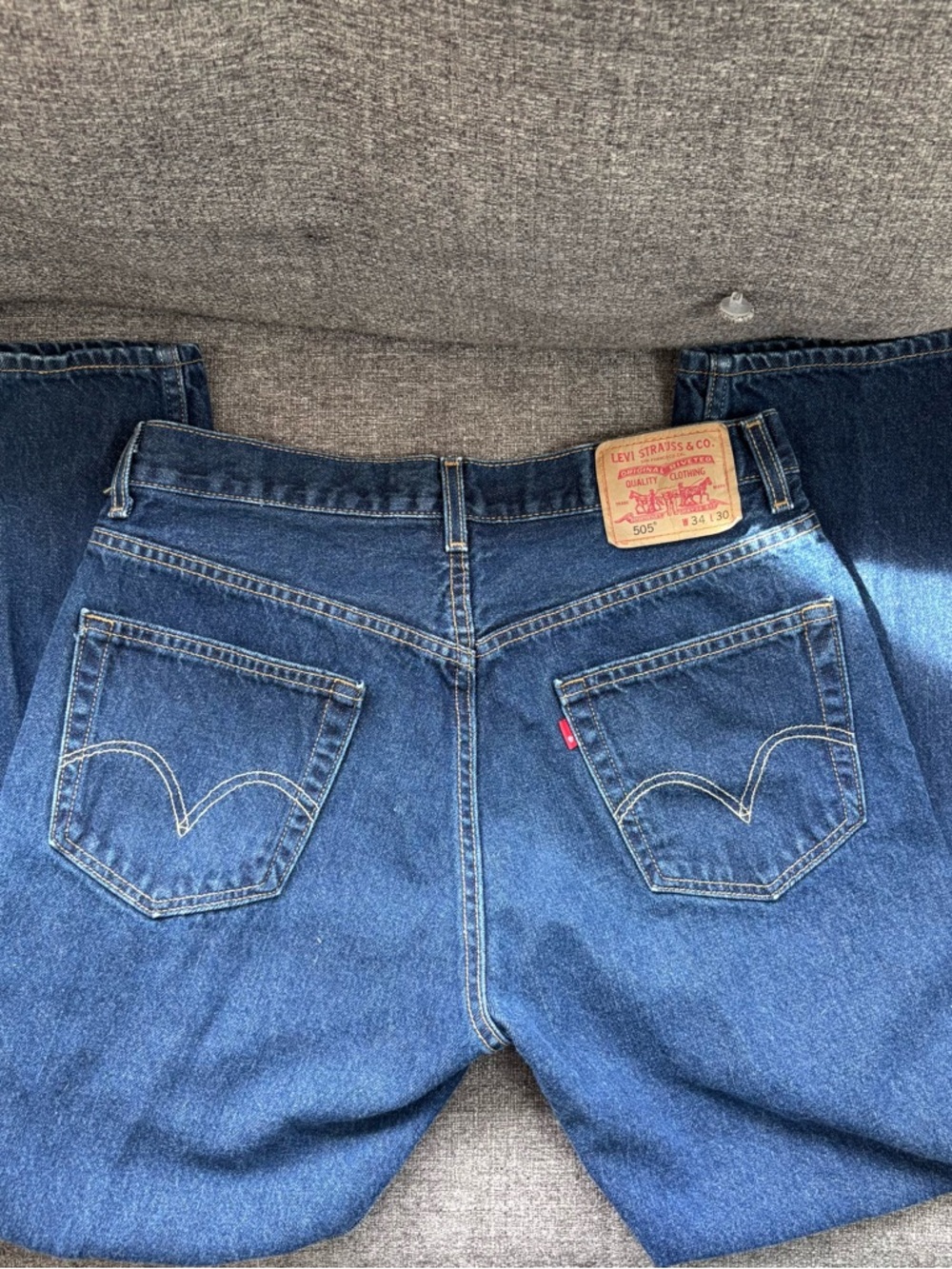 Vintage (2003) Levi's 505 Jeans Made in USA 100% Cotton in EUC 34 x 30